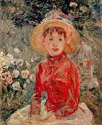 Berthe Morisot Le corsage rouge oil on canvas